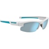 image:imageTifosi ShutOut MultiSport Sunglasses  Ideal For Baseball Golf and Great Lifestyle LookMatte White Smoke Bright Blue Lens