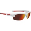 image:imageTifosi ShutOut MultiSport Sunglasses  Ideal For Baseball Golf and Great Lifestyle LookMatte White Smoke Red Lens