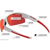 image:imageTifosi ShutOut MultiSport Sunglasses  Ideal For Baseball Golf and Great Lifestyle LookMatte White Smoke Red Lens