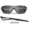 image:imageTifosi Slice Sport Sunglasses  Ideal For Cycling Hiking and RunningCrystal Smoke Clarion BlueAc RedClear