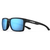 image:imageTifosi Sylo Lifestyle Sunglasses  Men amp Women Golf Running ShatterproofMatte Black Smoke Bright Blue Mirror