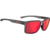 image:imageTifosi Sylo Lifestyle Sunglasses  Men amp Women Golf Running ShatterproofSatin Vapor Smoke Red Mirror