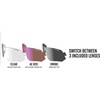 image:imageTifosi Tsali Sport Sunglasses  Ideal For Cycling Hiking RunningCrystal Neon Green SmokeAc RedClear
