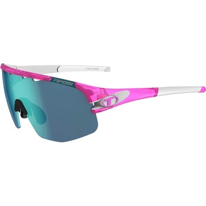 image:imageTifosi Optics Sledge Lite Sunglasses  Ideal For Cycling Road Gravel MTB Baseball amp SoftballCrystal Pink Clarion BlueAc RedClear Lenses