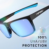 image:imageTifosi Swick Lifestyle Sport Sunglasses  Cycling Golf amp Hiking  100 UVAUVB shatterproof polycarbonate Integrated hinge hydrophilic nose pads For cycling golf hiking amp runningOnyxblue FadeSky Blue