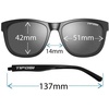image:imageTifosi Swick Lifestyle Sport Sunglasses  Cycling Golf amp Hiking  100 UVAUVB shatterproof polycarbonate Integrated hinge hydrophilic nose pads For cycling golf hiking amp runningDistressed BronzeBrown Polarized