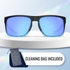 image:imageTifosi Swick Lifestyle Sport Sunglasses  Cycling Golf amp Hiking  100 UVAUVB shatterproof polycarbonate Integrated hinge hydrophilic nose pads For cycling golf hiking amp runningOnyxblue FadeSky Blue