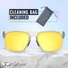 image:imageTifosi Swick Lifestyle Sport Sunglasses  Cycling Golf amp Hiking  100 UVAUVB shatterproof polycarbonate Integrated hinge hydrophilic nose pads For cycling golf hiking amp runningCrystal ClearSmoke Yellow