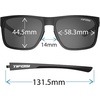 image:imageTifosi Swick Lifestyle Sport Sunglasses  Cycling Golf amp Hiking  100 UVAUVB shatterproof polycarbonate Integrated hinge hydrophilic nose pads For cycling golf hiking amp runningBlackoutSmoke