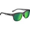image:imageTifosi Swick Lifestyle Sport Sunglasses  Cycling Golf amp Hiking  100 UVAUVB shatterproof polycarbonate Integrated hinge hydrophilic nose pads For cycling golf hiking amp runningCrystal SmokeClarion Green Polarized