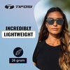 image:imageTifosi Swick Lifestyle Sport Sunglasses  Cycling Golf amp Hiking  100 UVAUVB shatterproof polycarbonate Integrated hinge hydrophilic nose pads For cycling golf hiking amp runningSatin VaporSmoke