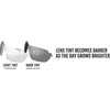 image:imageTifosi Slice Sport Sunglasses  Ideal For Cycling Hiking and RunningBlackWhite Light Night Fototec